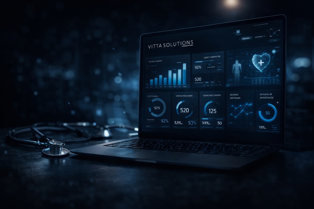 Painel de gestão e relatórios Vitta Solutions